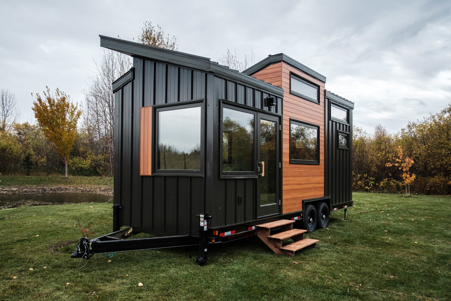 The home was specifically built for the harsh Canadian climate, which can hit -40 degrees during the winter months