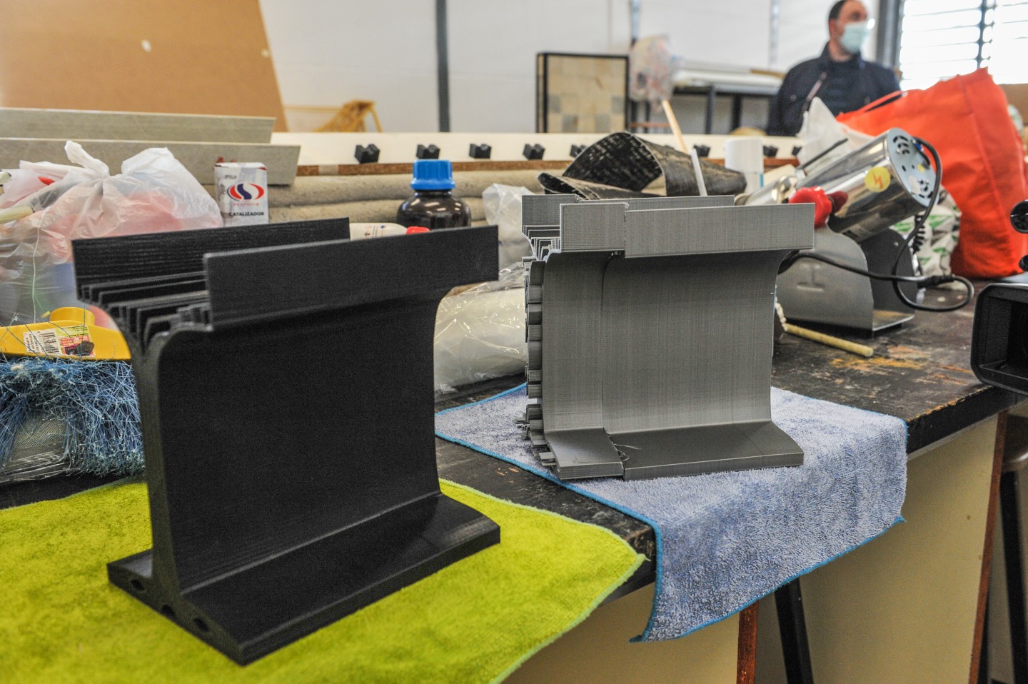 Individual segments of a new 3D-printed solution for structural concrete beams