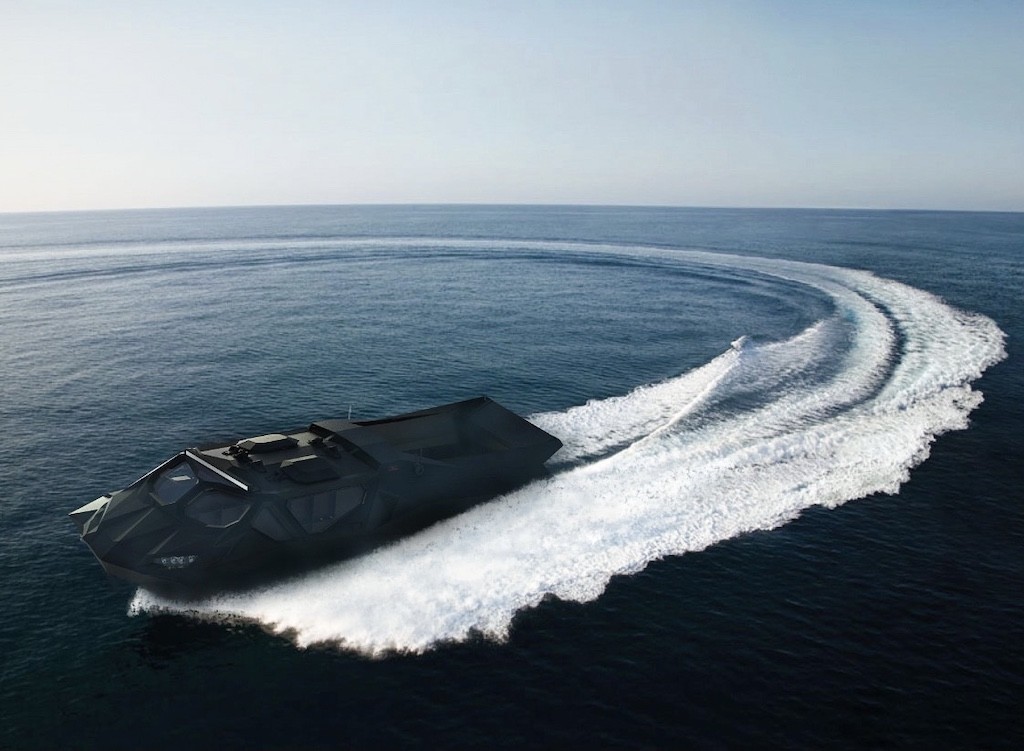 Its top speed of 30 km/h is very fast for an amphibian, and Highland plans to make a version capable of diving underwater