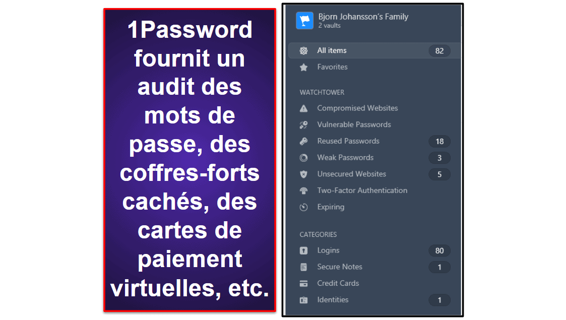 1Password vs LastPass : fonctionnalités supplémentaires