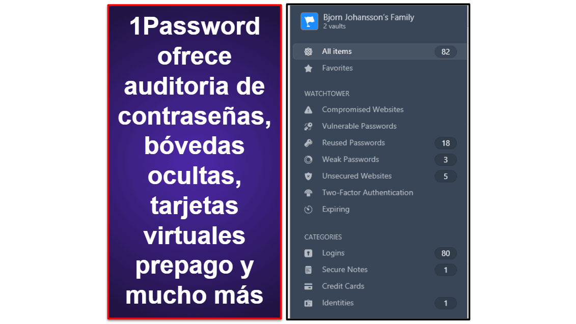 1Password vs. LastPass: funciones adicionales