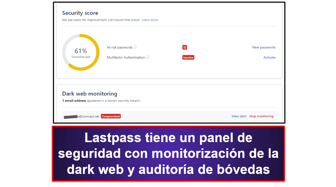1Password vs. LastPass: funciones adicionales
