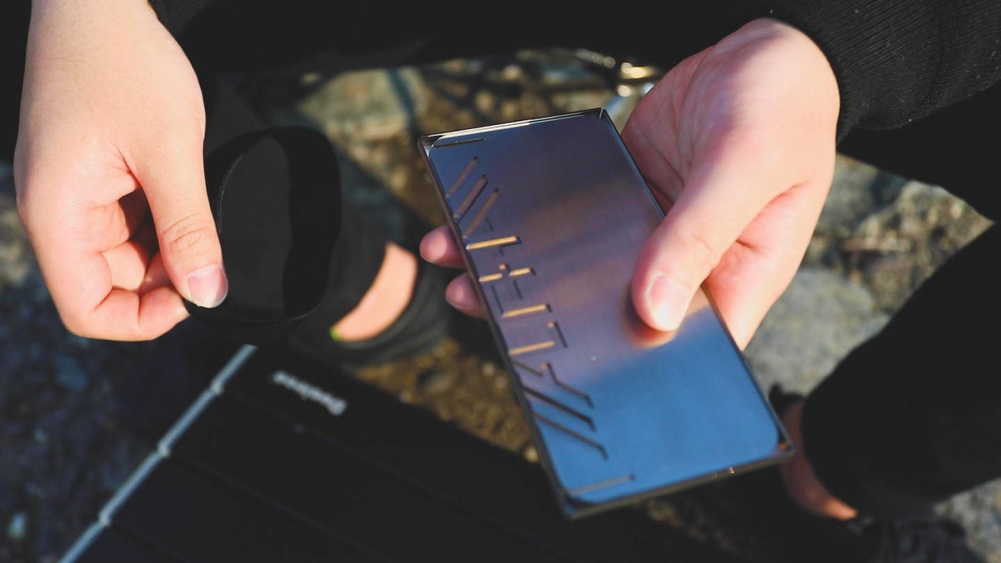 The Alpha Bonfire is sized to bring your campfire anywhere, carrying easily in a pack or pocket