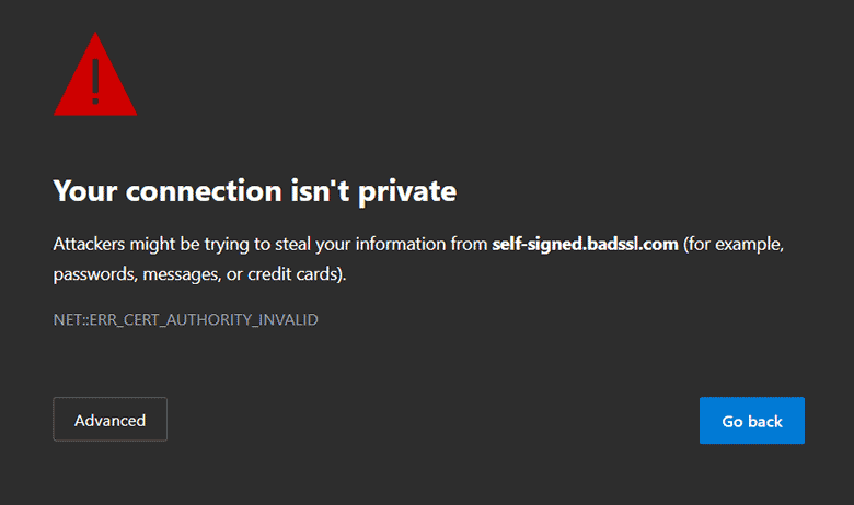 What is a self-signed certificate? - Edge