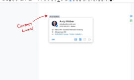 How to connect to people within a Google Doc