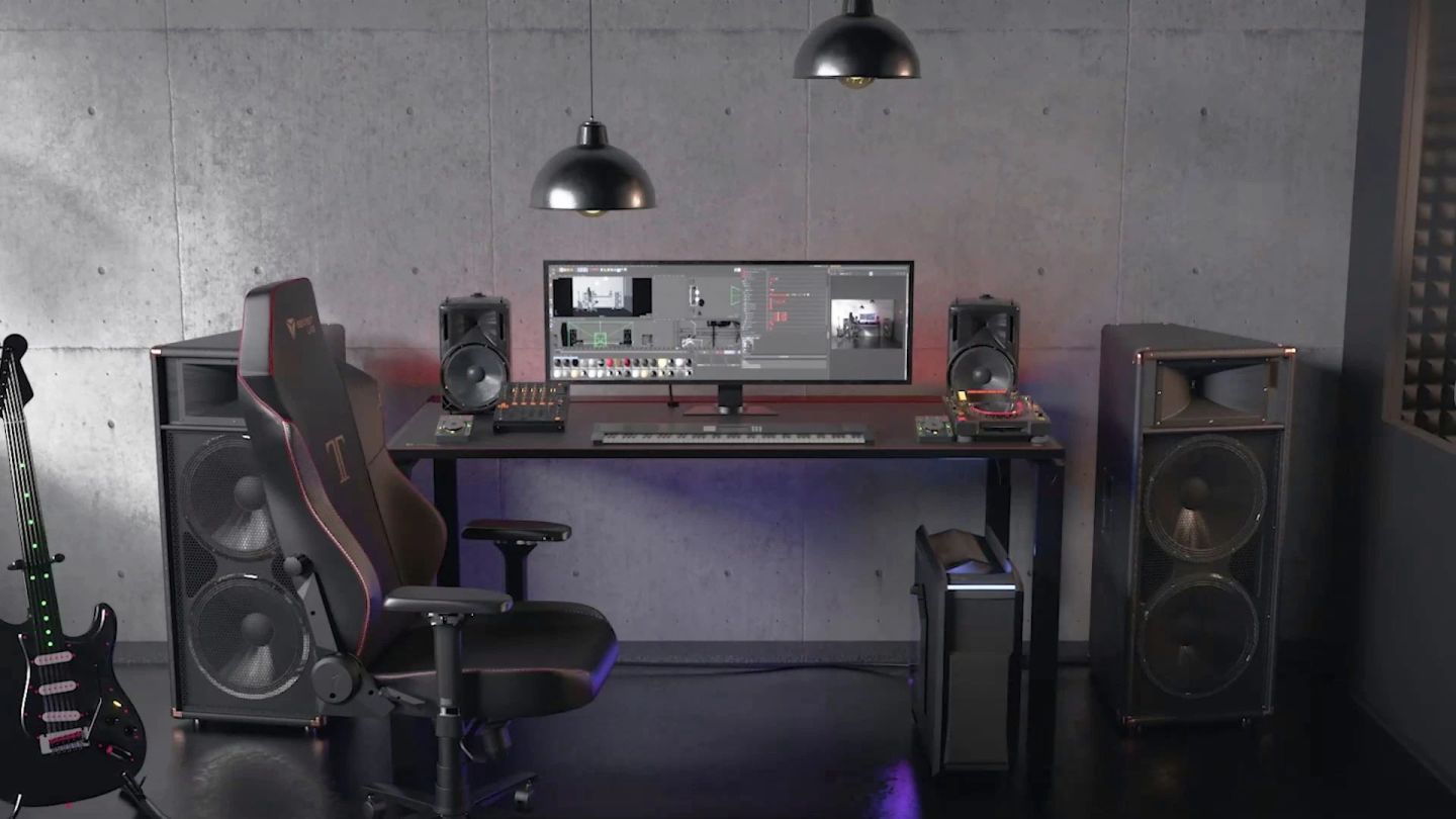 Though designed with gamers in mind, the Magnus Metal Desk's innovative cable management system could find favor in the home office or home studio