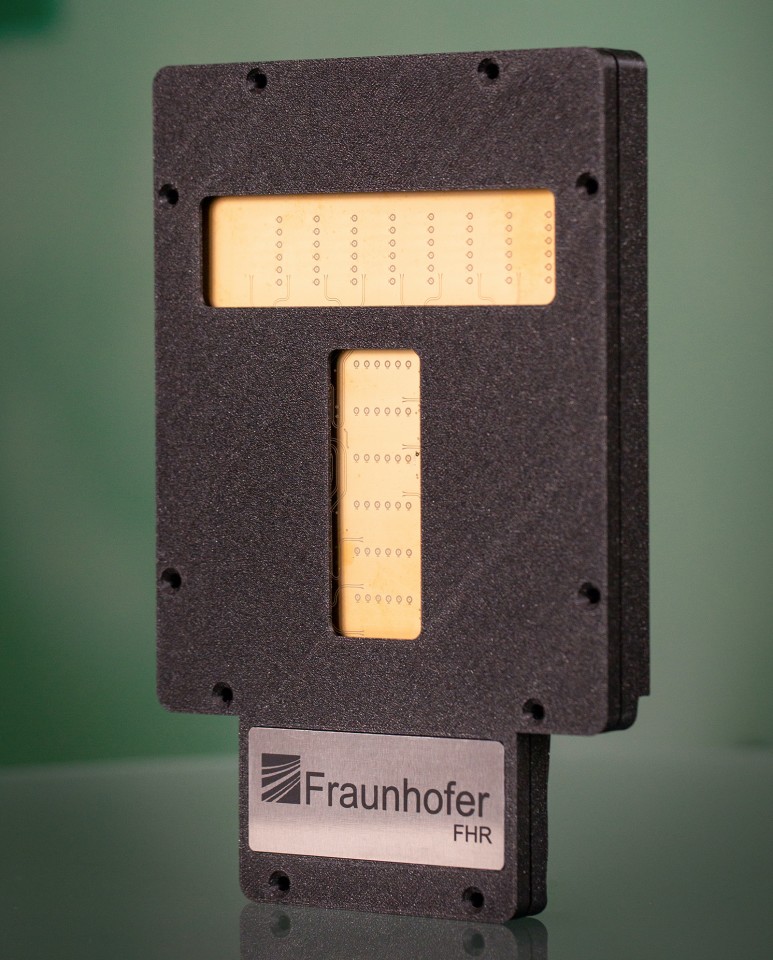 One of the MIMO radar sensors utilized in the system