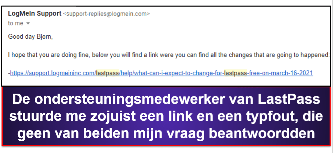 1Password versus LastPass: Klantenondersteuning