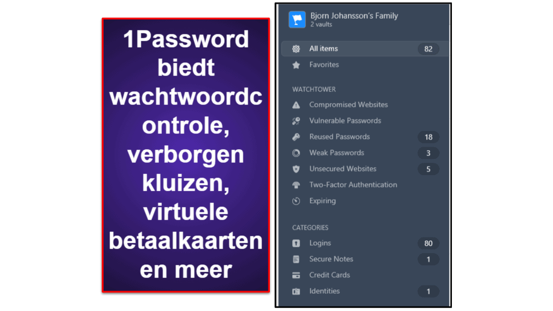 &lt;strong&gt;1Password versus LastPass: extra functies&lt;/strong&gt;