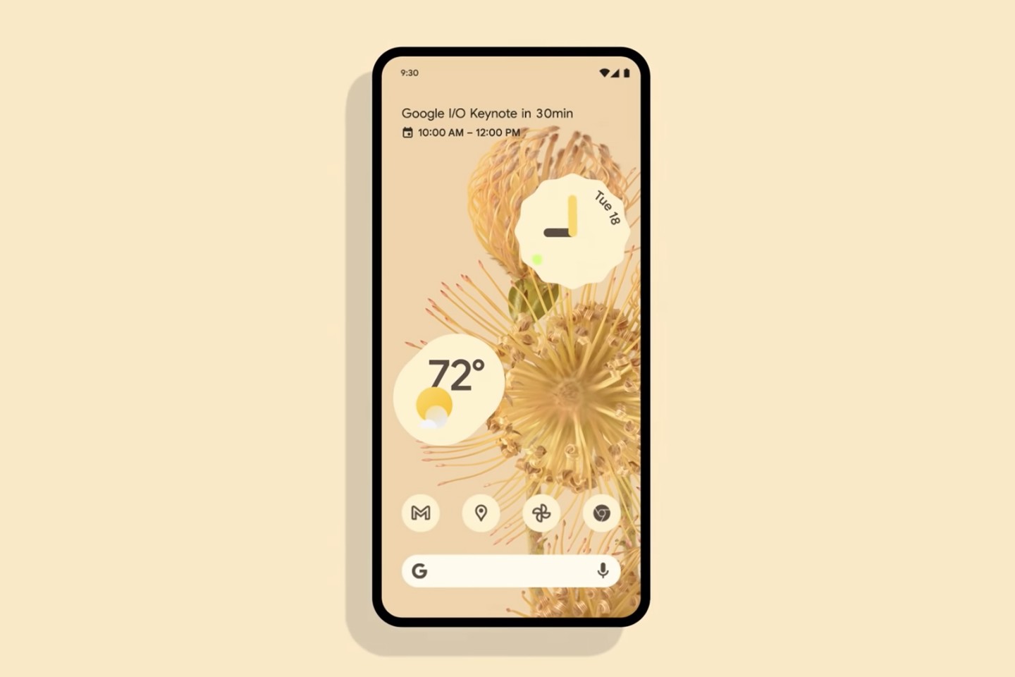 In Android 12 your phone can pick a color theme based on the wallpaper