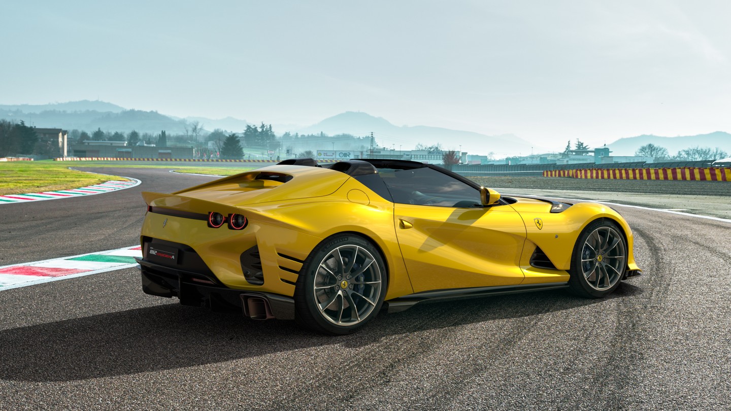 The open-topped Ferrari 812 Competizione A