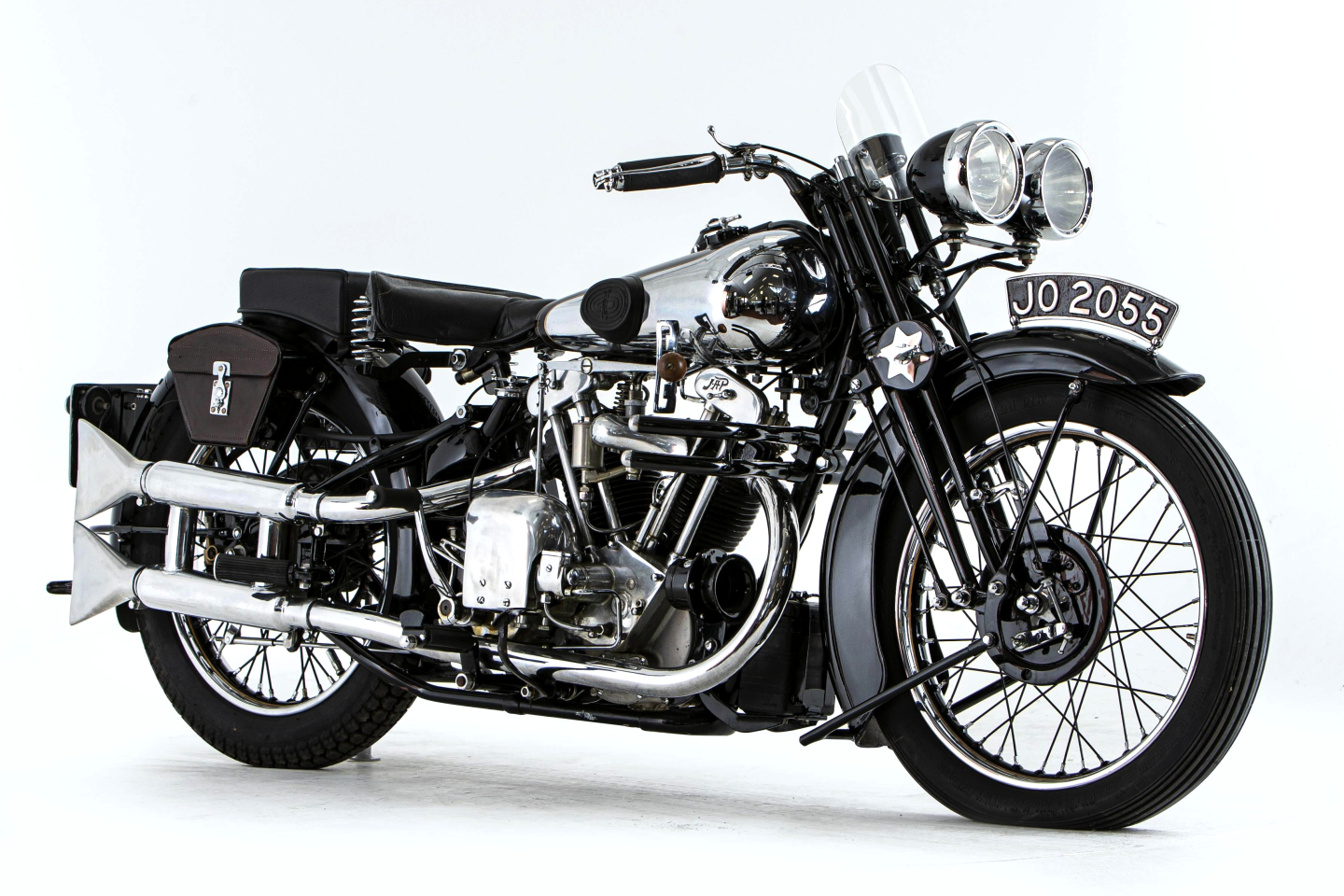 This 1930 Brough Superior OHV 680 'Black Alpine' is estimated to sell for between $170,400 to $227,200 (£120,000 to £160,000) at Bonhams’ Three-day Summer Motorcycle Sale on 2-4 July, 2023