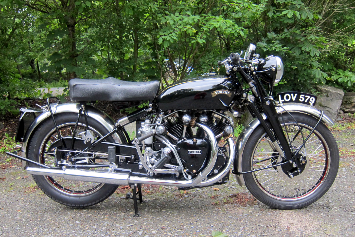 This 1951 Vincent 998cc Series-C Black Shadow is estimated to sell for between $85,200 to $106,500 (£60,000 to £75,000) at Bonhams’ Three-day Summer Motorcycle Sale on 2-4 July, 2021
