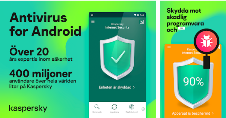 5. &lt;a href=&quot;https://sv.safetydetectives.com/go/vendor/free-android/202/?post_id=4085&amp;alooma_btn_name=Affiliate+Link+-+865364&quot; title=&quot;Kaspersky&quot; rel=&quot;nofollow noopener&quot; target=&quot;_blank&quot; data-btn-name=&quot;Affiliate Link - 865364&quot; data-btn-indexed=&quot;1&quot;&gt;Kaspersky Mobile Antivirus Free&lt;/a&gt; — Lätt att använda med godkänd virusskanning