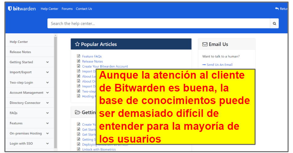 LastPass o Bitwarden: atención al cliente