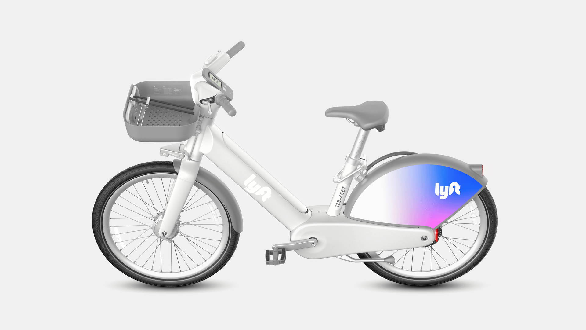 The new Lyft ebike features paint that reflects car headlights in much the same way as street signs