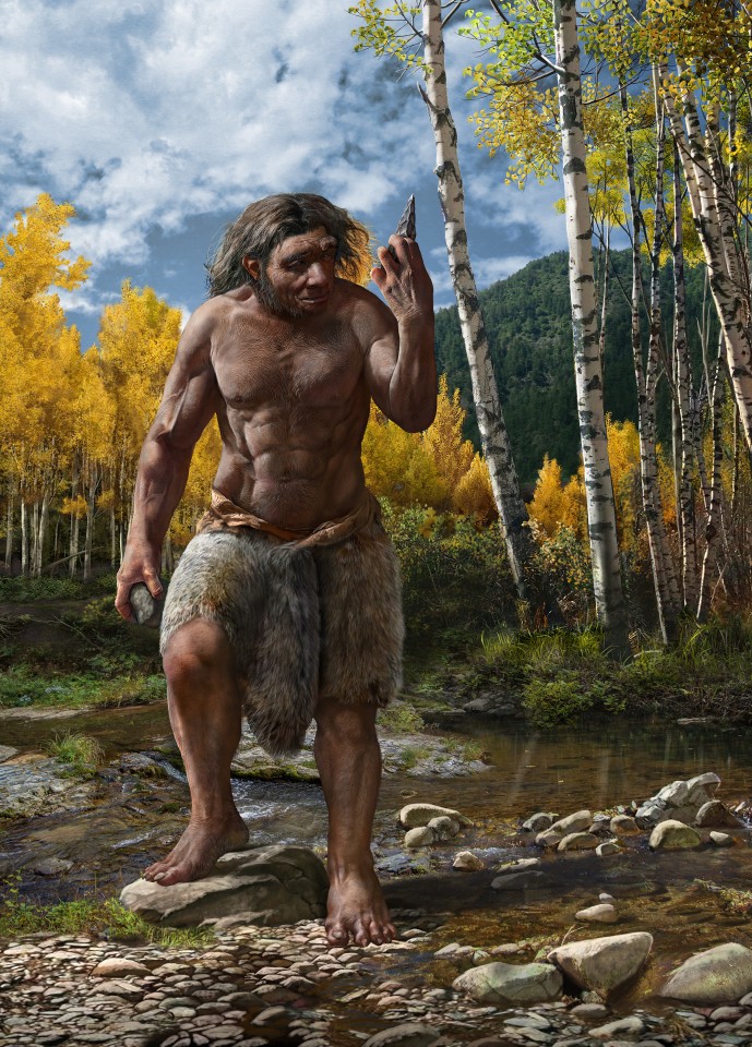 An artist's impression of the 50-year-old male Homo longi that the skull is estimated to have come from