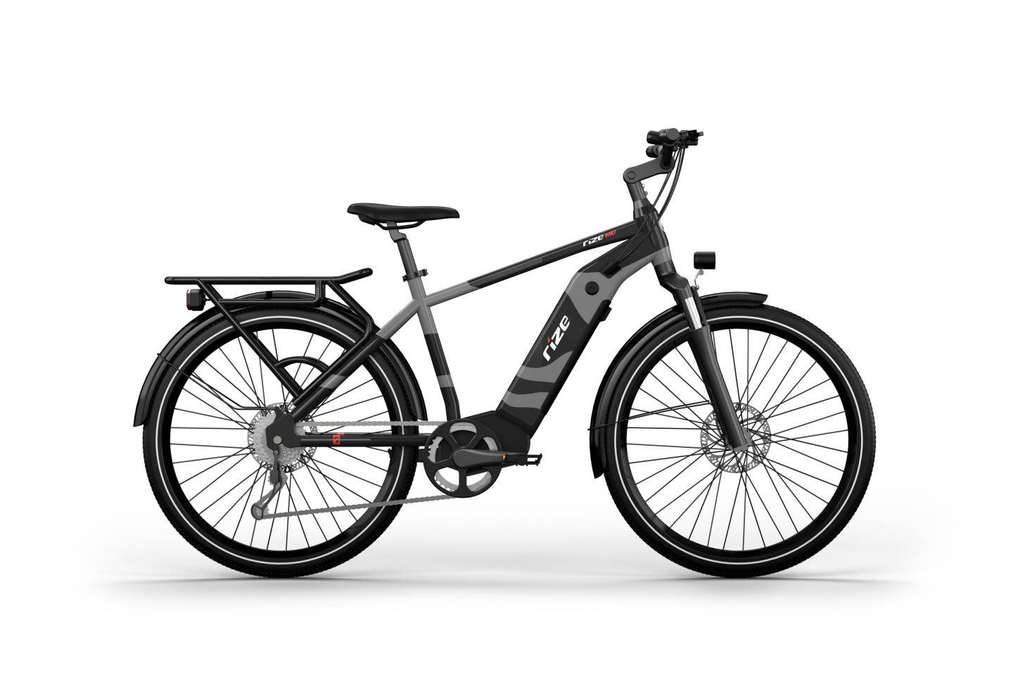 Built for road or trail, the Rize MD has a 750-W (peak) Bafang motor and can be optioned with dual batteries for per-charge potential of more than 120 miles