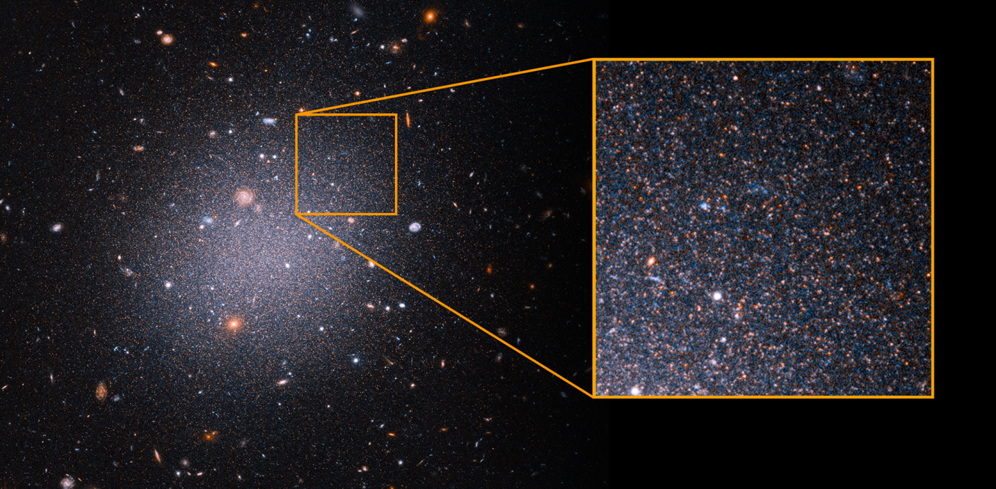 For the new study, the team examined red giant stars in the outskirts of the galaxy DF2