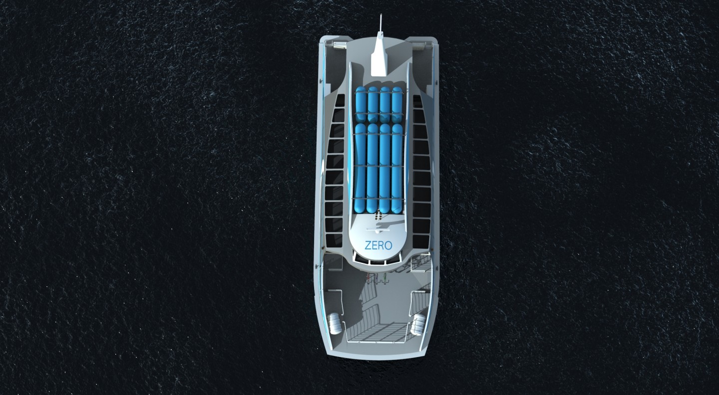Hydrogen storage up top