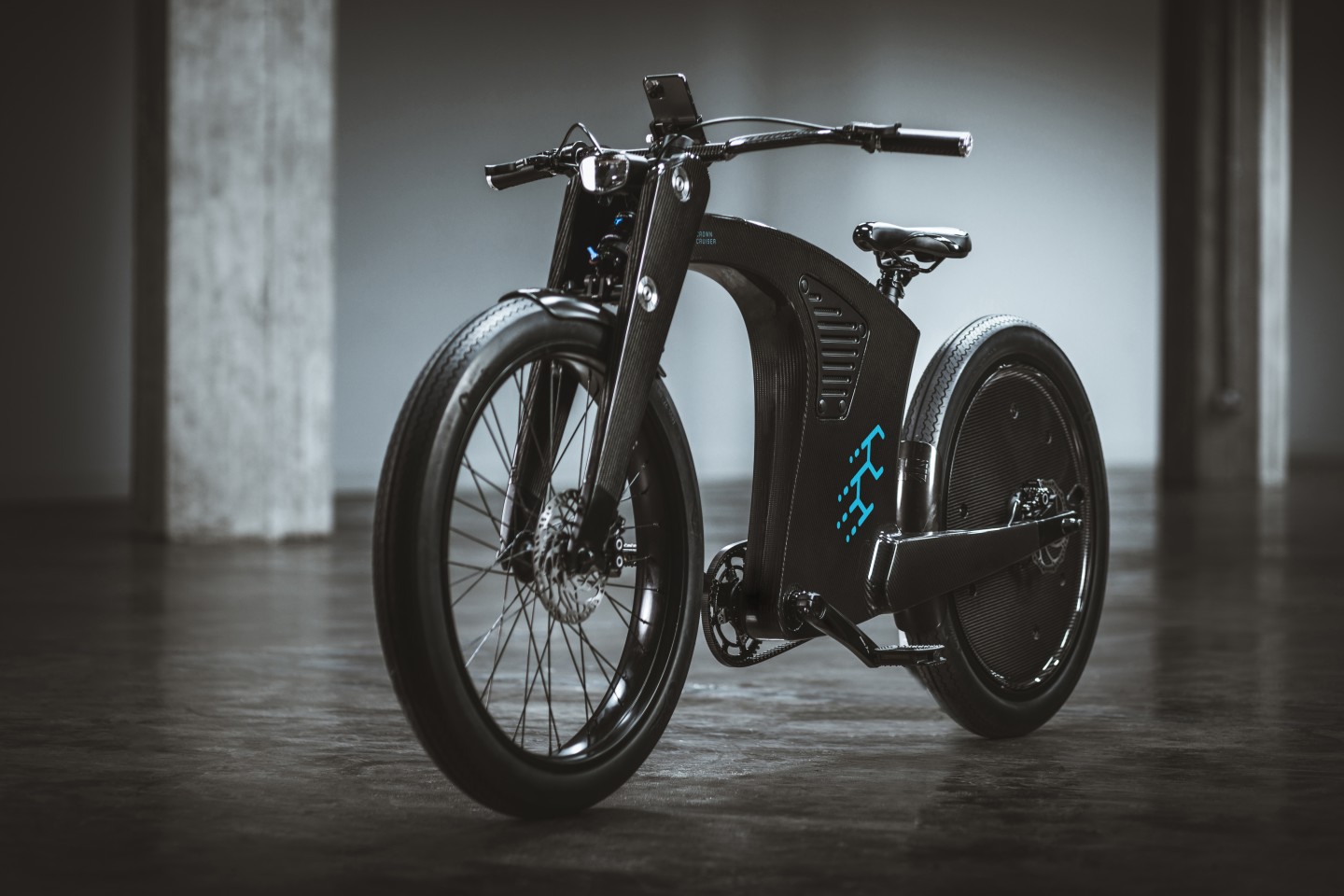 The CrownCruiser ebike rides on chunky 26-inch tires