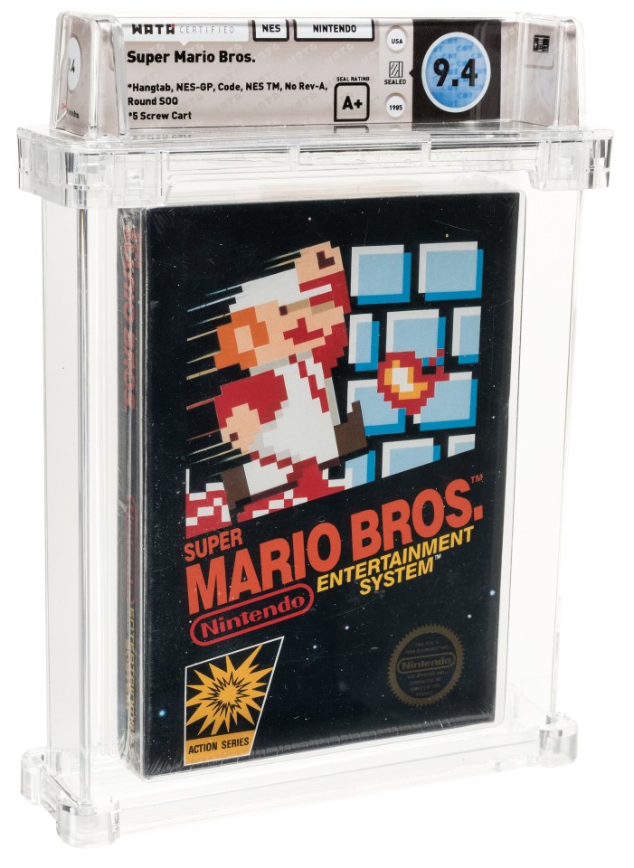 The previous world record price of $660,000 was held by the oldest factory-sealed copy of Super Mario Bros., which is one of the most recognizable and popular games of all time, with more than 50 million copies sold. Mario is among the most recognized fictional or non-fictional characters in the world, and this game launched what would become the world’s largest game franchise. Measured in dollars fetched at auction, Mario might eventually be recognized for his immense contribution to modern culture.