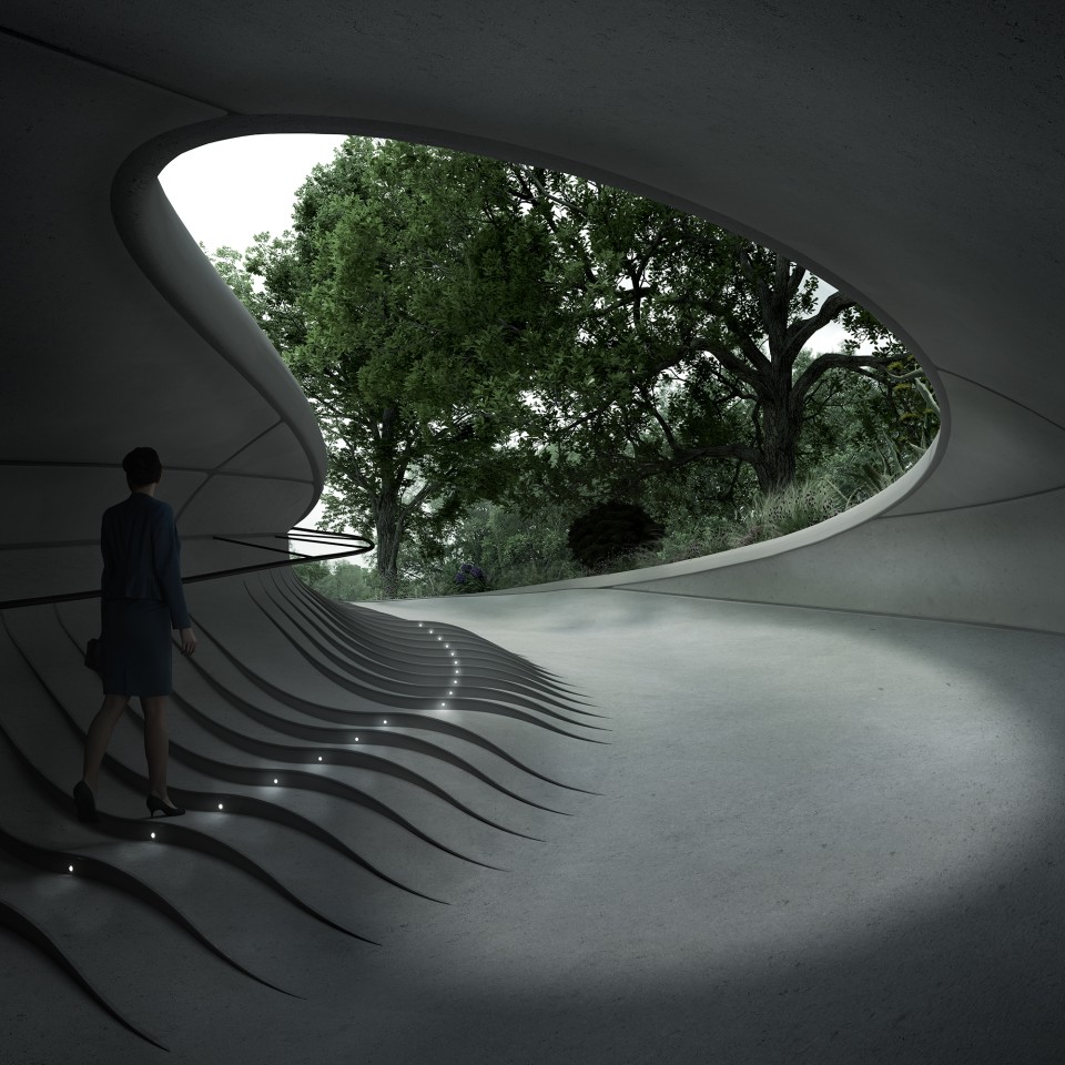 To design the ramp entrance, Arup carried out a detailed analysis of the Aston Martin cars being kept there, including their turning radius, wheel width and more