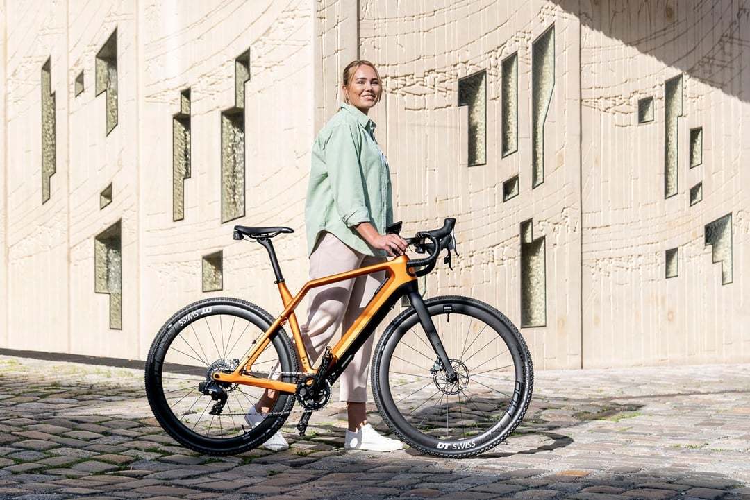The least urban of the Cyklaer models, the E-Gravel