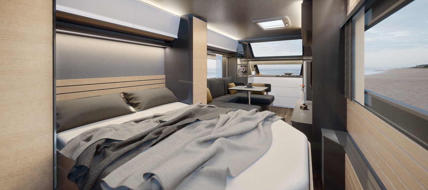 The Maxia includes an open floor plan with a rear master bed/bath