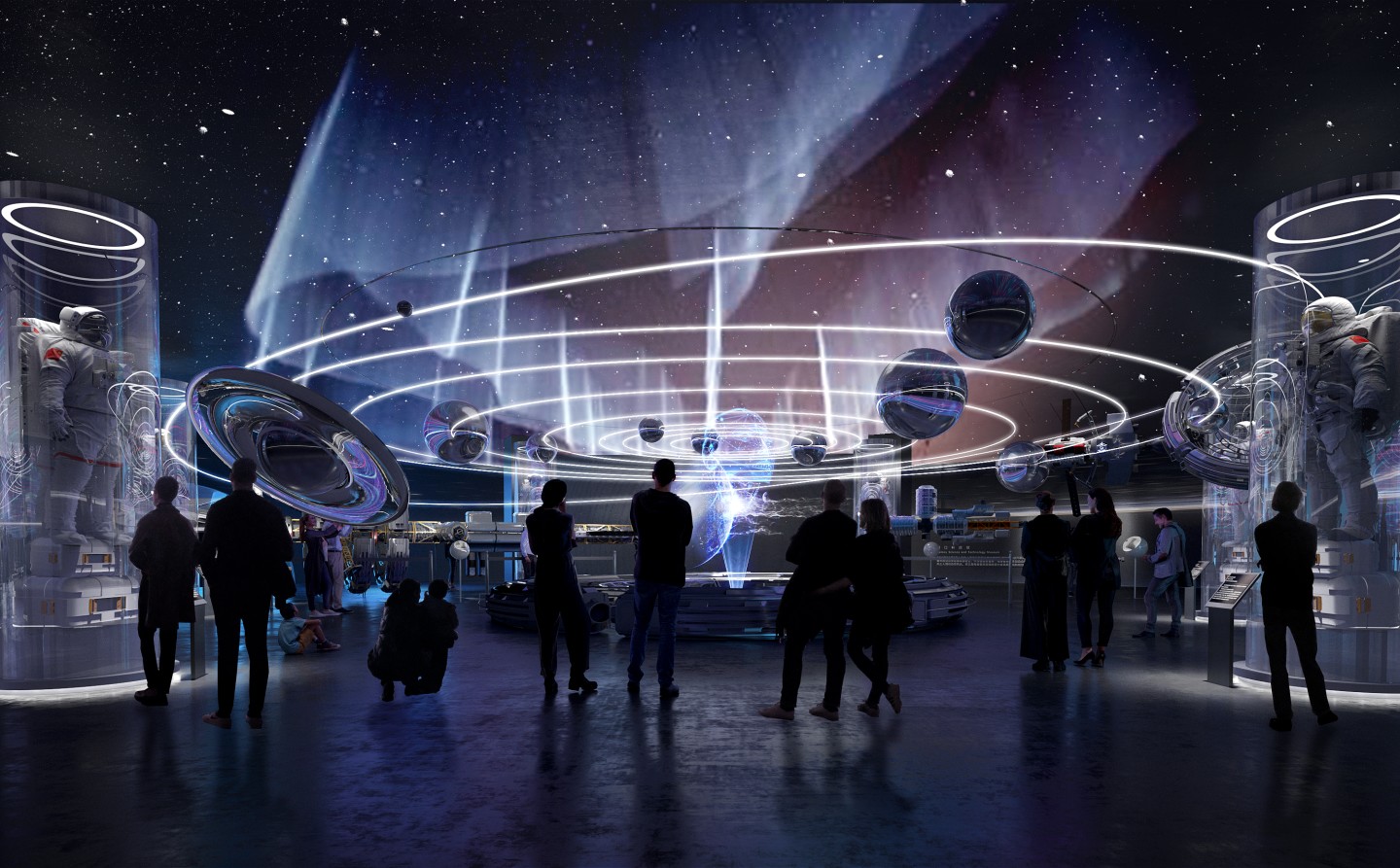 The Hainan Science and Technology Museum will include multiple exhibition spaces