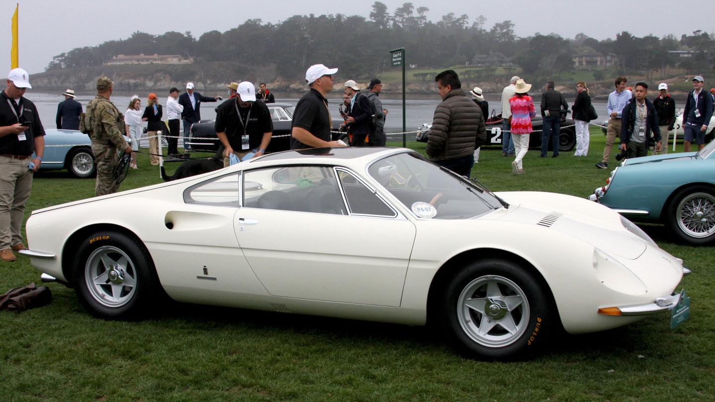 One of the four Best Of Show Nominees from the 2021 Pebble Beach Concours d'Elegance, this 1966 Ferrari 365 P Pininfarina Berlinetta Speciale is owned by the RQ Collection of Texas. The Ferrari also won the Late Pininfarina Ferrari Class.
