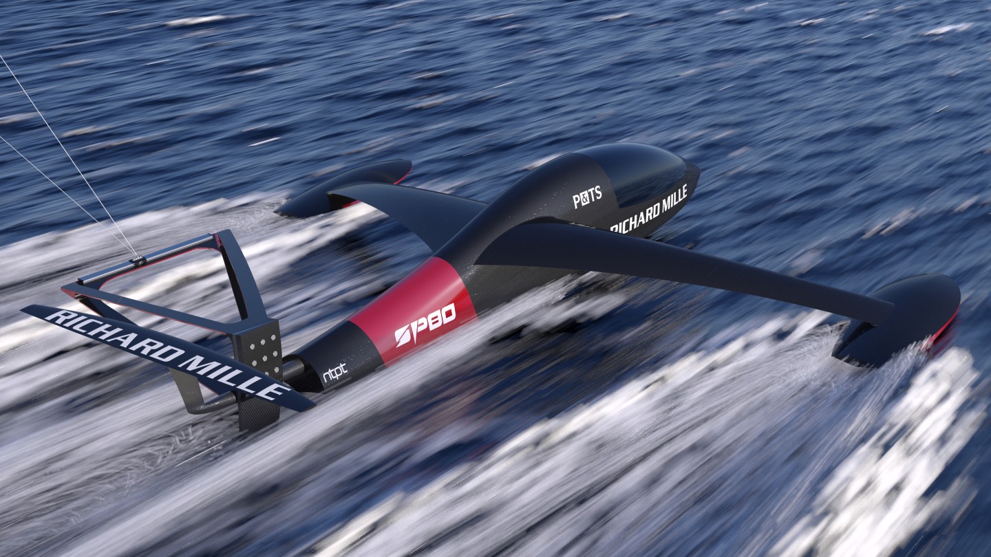 Both boats are targeting 80 knots to smash the current world speed sailing record