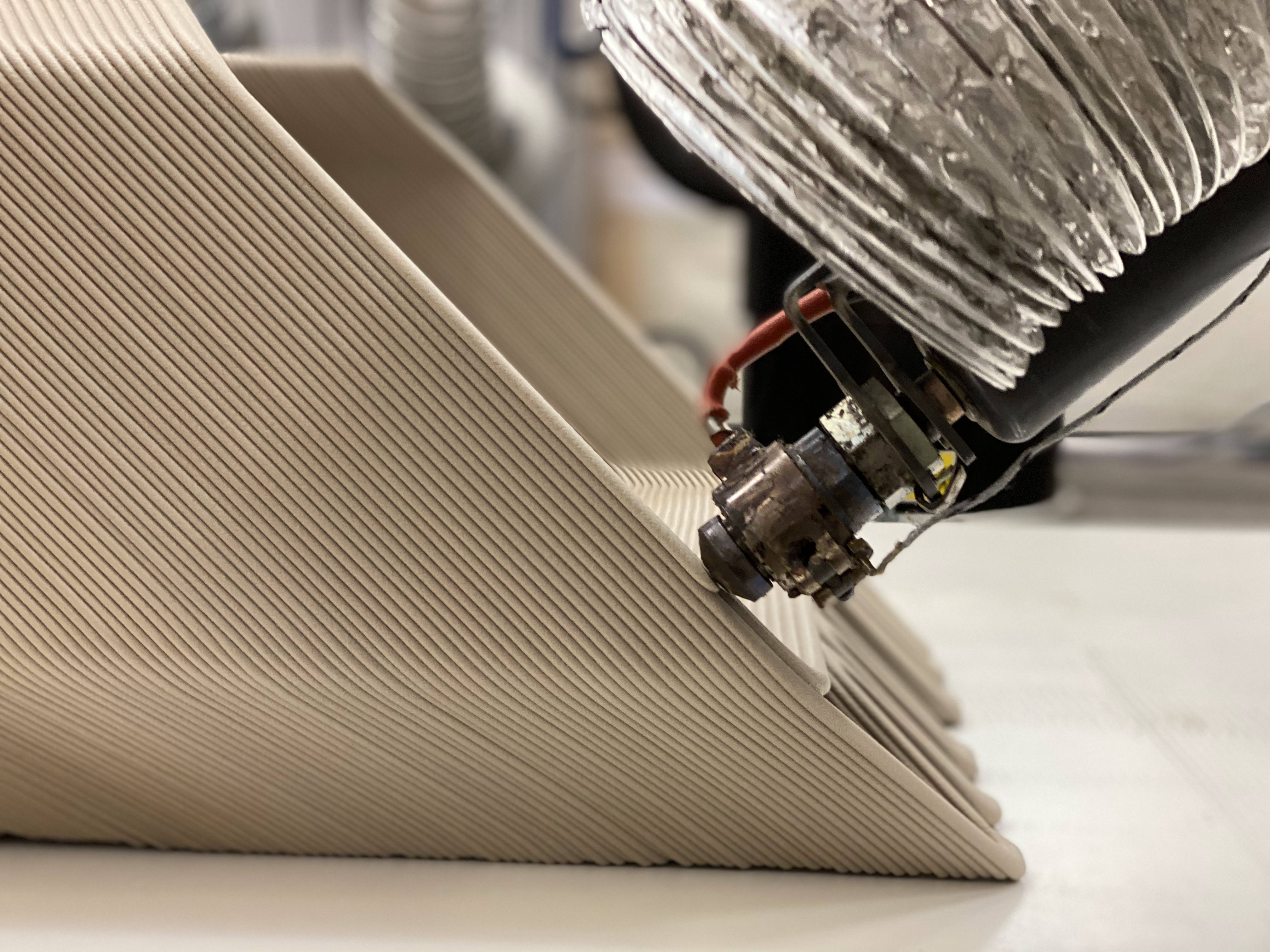 The ZUV's body was 3D printed at an angle to reduce the need for structural supports