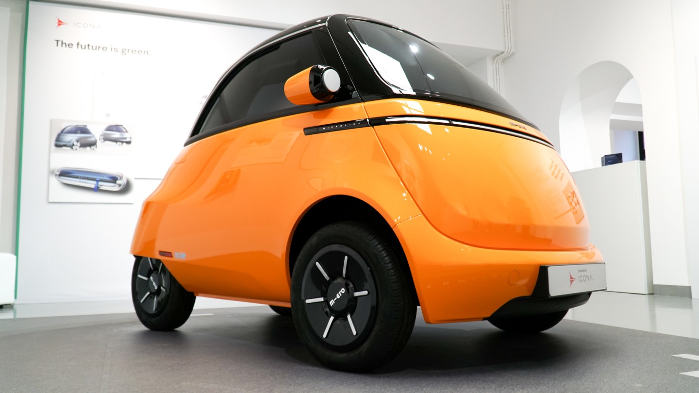 Launch of the 2021 Microlino compact electric city car, designed by Micro Mobility Systems AG
