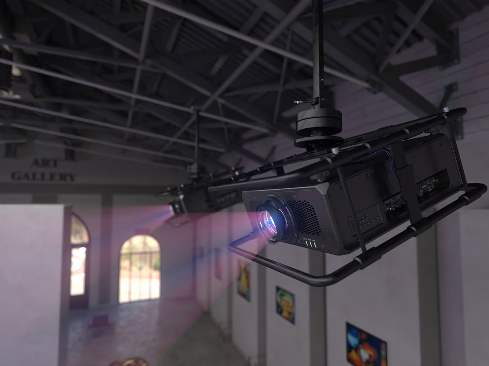 The Ultra Bright Series projectors can warp images and blend edges in multi-unit installations, without the need for additional hardware