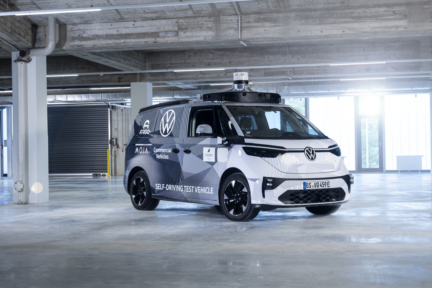 Volkswagen plans to deploy the self-driving ID. Buzz on the streets of Hamburg as part of a ride-sharing service in 2025