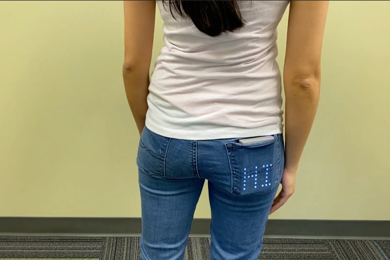 PocketView can shine its display through thick cotton