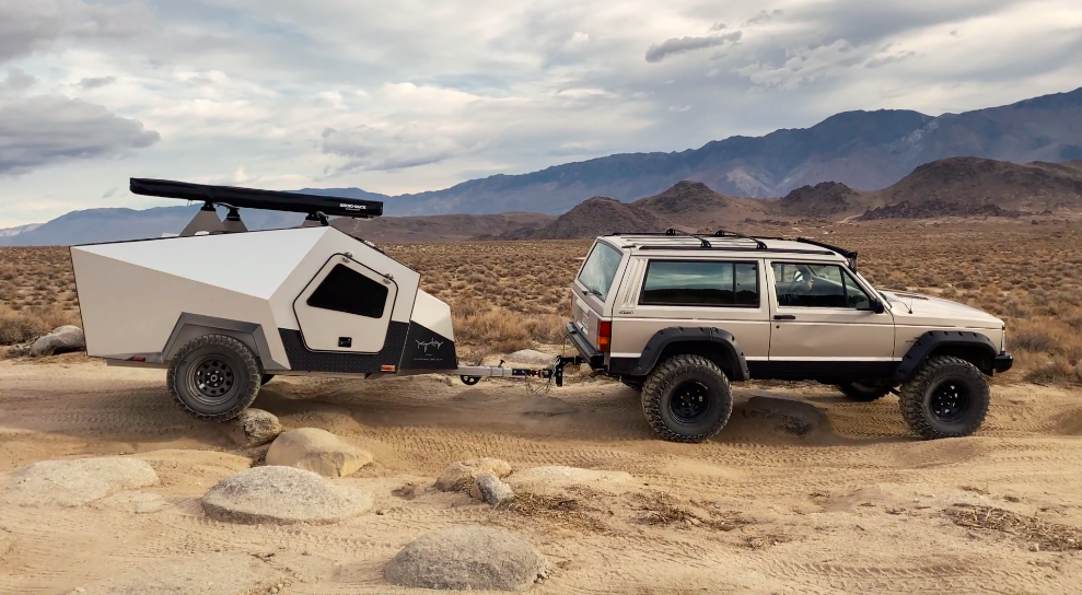 The P17X Explorer isn't quite as rugged as some other off-road trailers out there, but it's the Polydrop you want behind you if towing over rough, rocky track
