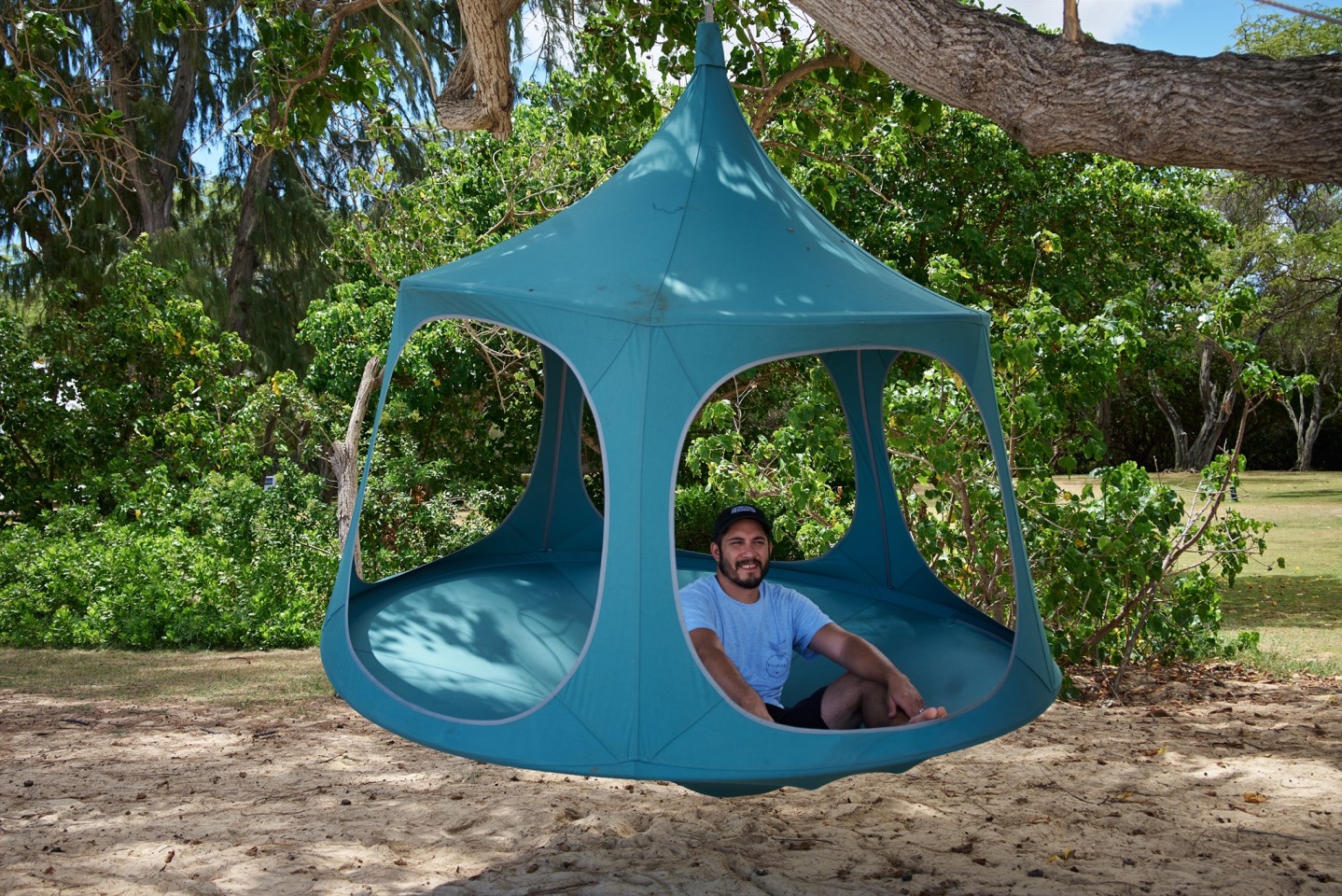 The TreePod Canopy is being offered in a choice of four canvas colors