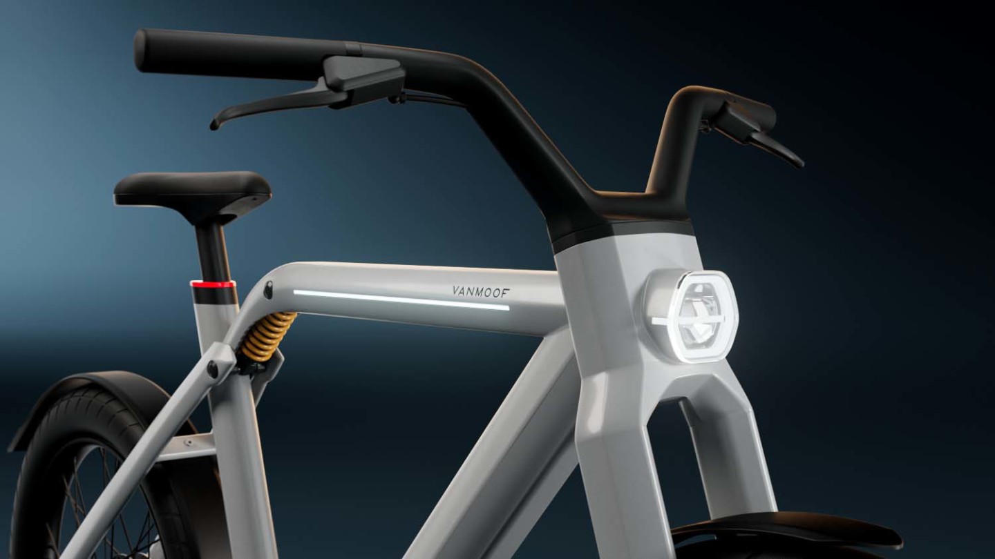 The VanMoof V will incorporate front and rear suspension