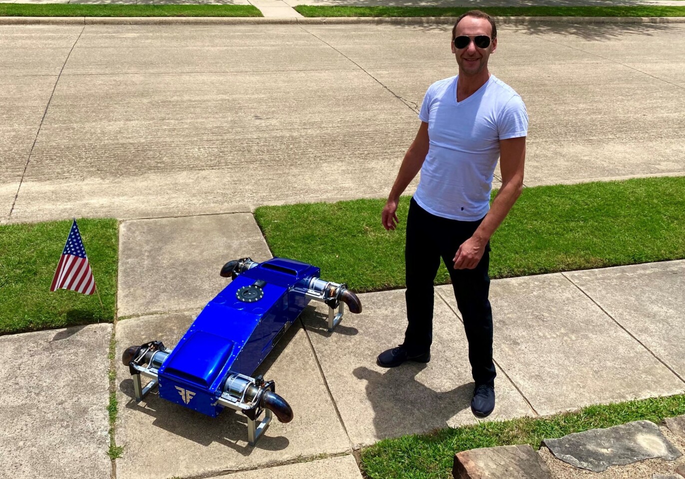Alex Taits with the AB6 JetQuad