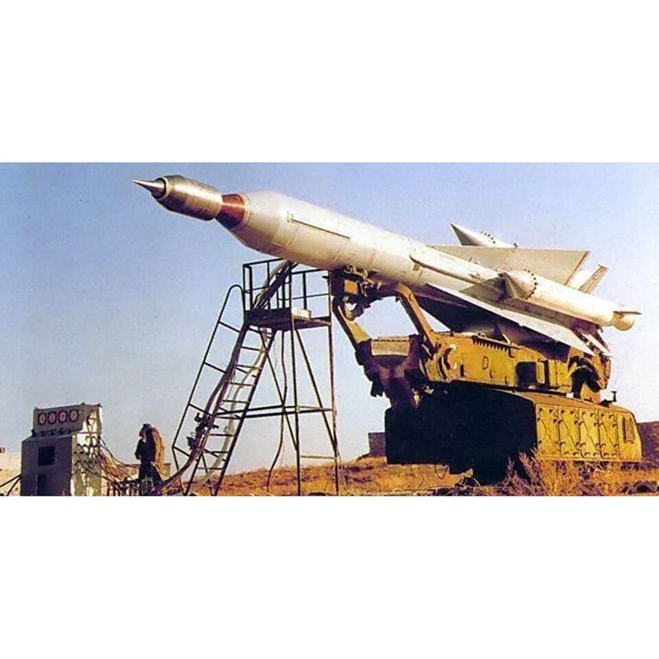 A Kholod missile on its launcher