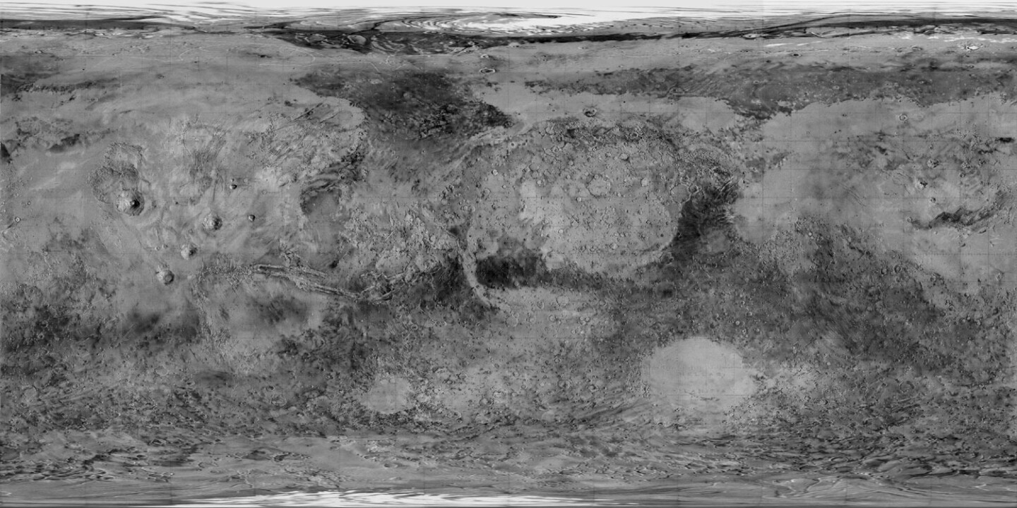 Mariner 9's map of Mars
