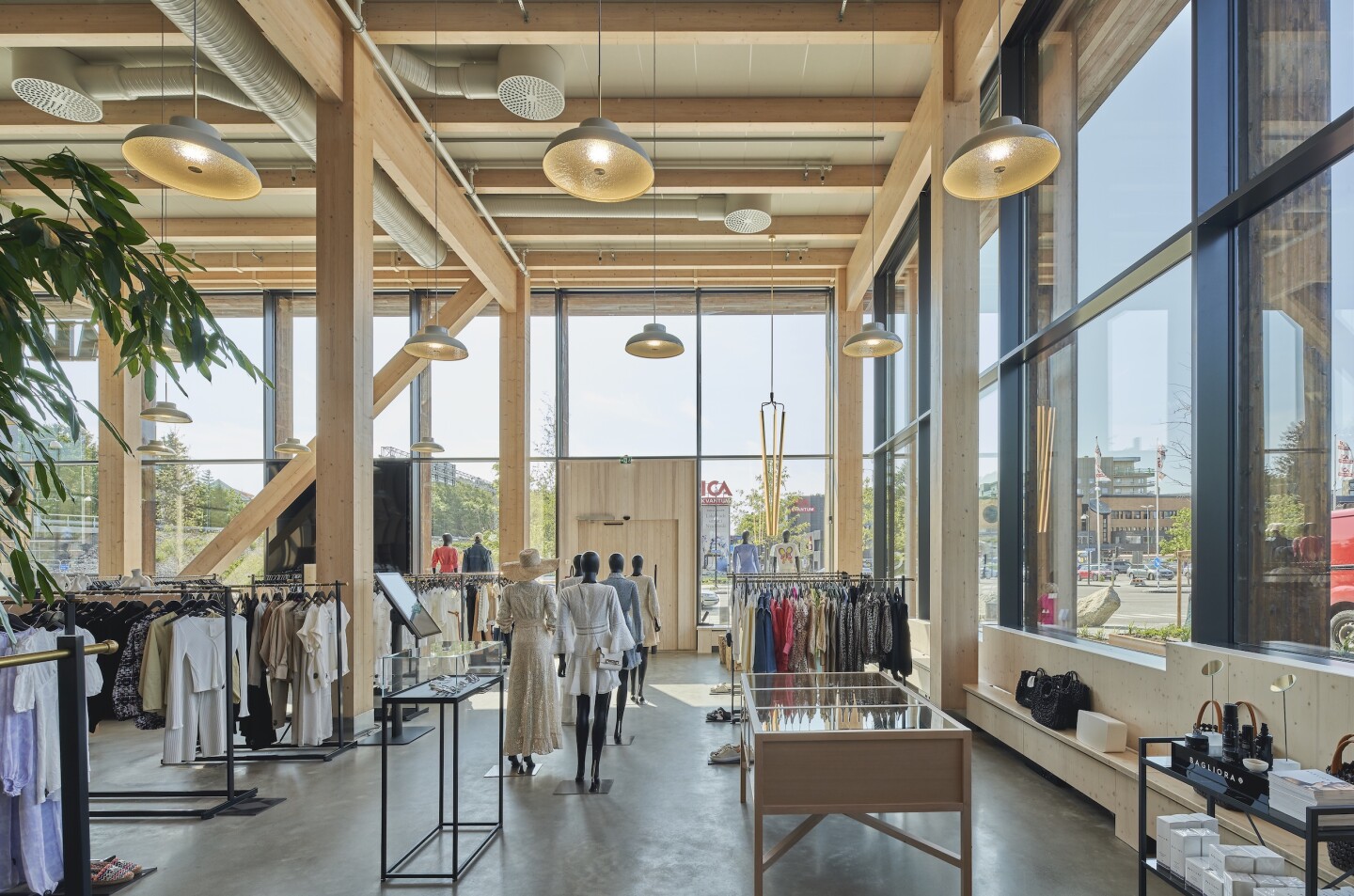 The Nodi's first floor is taken up by retail space
