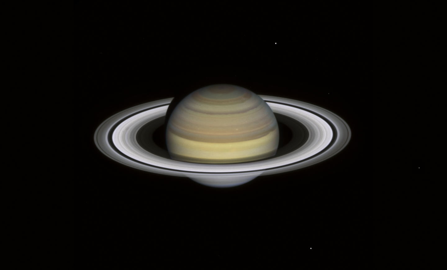 Hubble's new image of Saturn, taken as part of the OPAL program for 2021