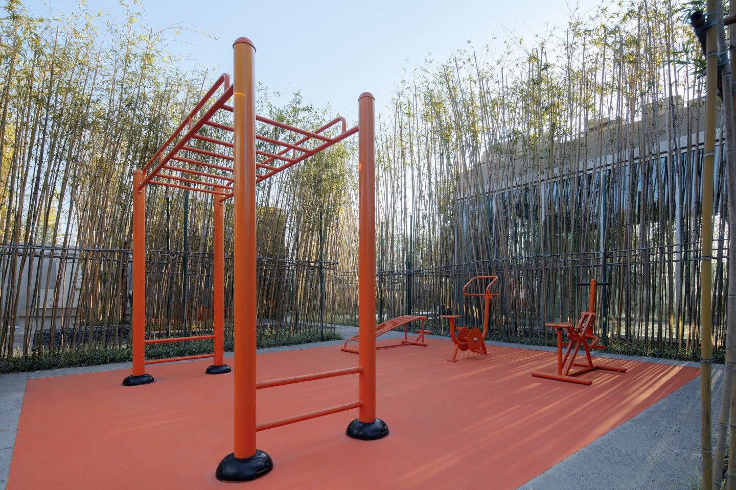 Idea Factory is topped by a rooftop park that includes an exercise space