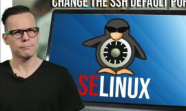 You can configure SSH to use a non-standard port with SELinux set to enforcing