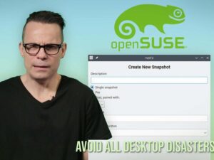 You can create snapshots in openSUSE with YaST2