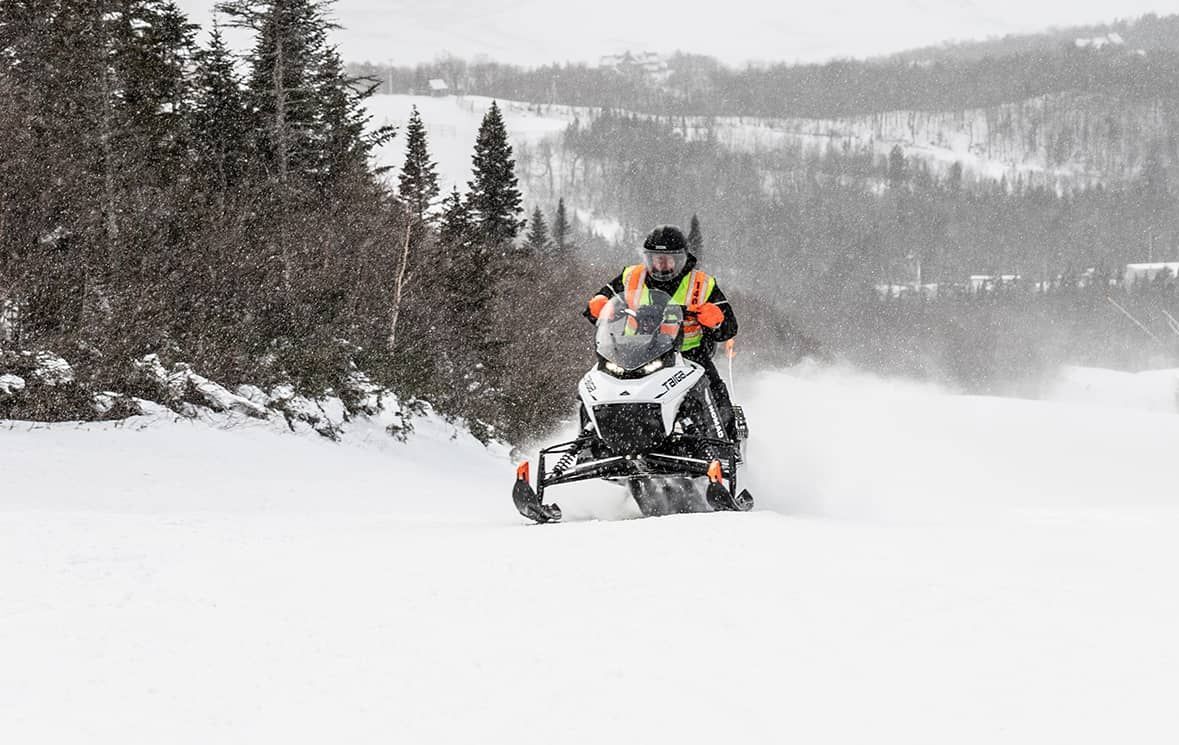 The Nomad touring/utility electric snowmobile