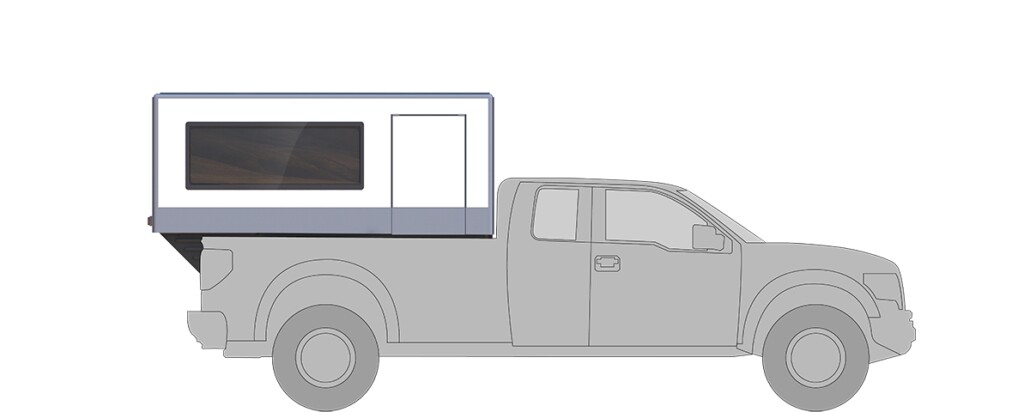 FlexCamp in a pickup bed